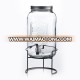 Clear Beverage Dispenser with Stand